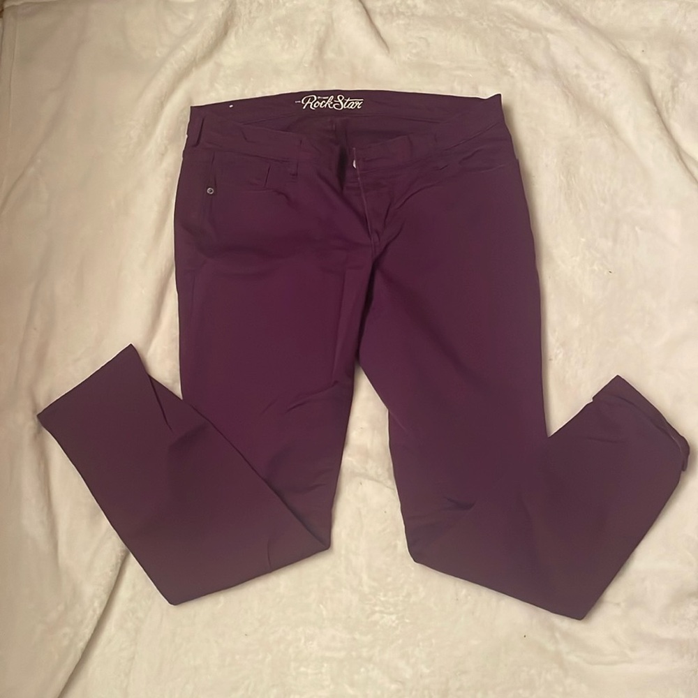 Old Navy rockstar jegging, purple, size 14